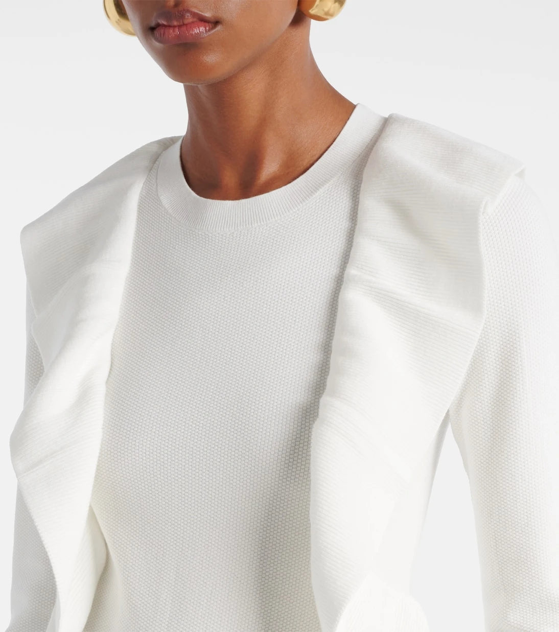 Max Mara - Agenzia knitted ruffled top