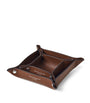 Mini Grained Leather Tidy Tray (9.5cm x 9.5cm)