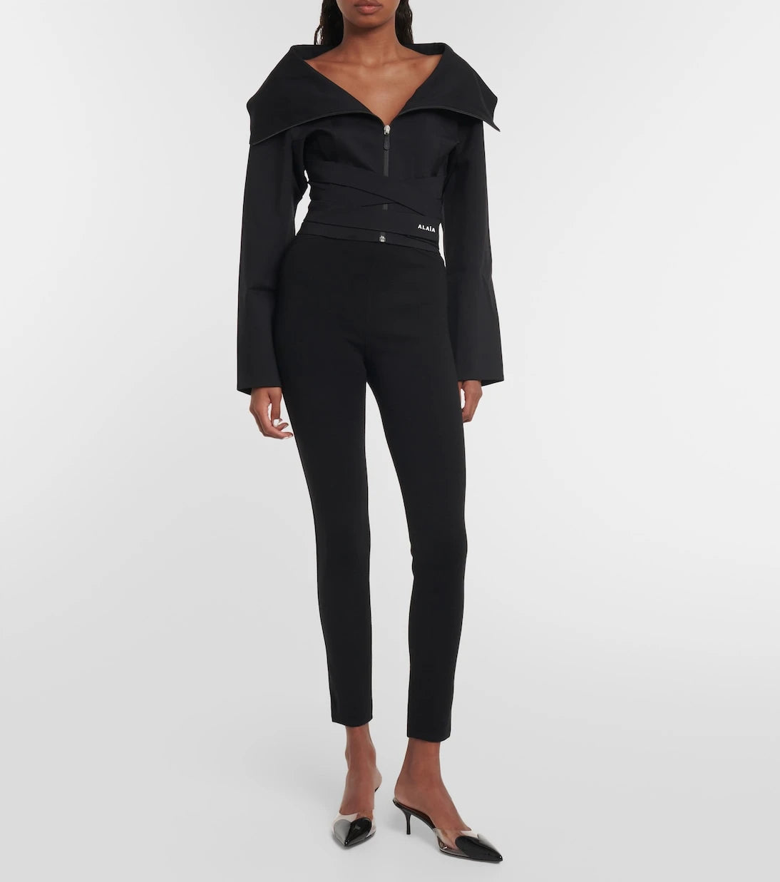 Alaïa - Cropped jersey jacket