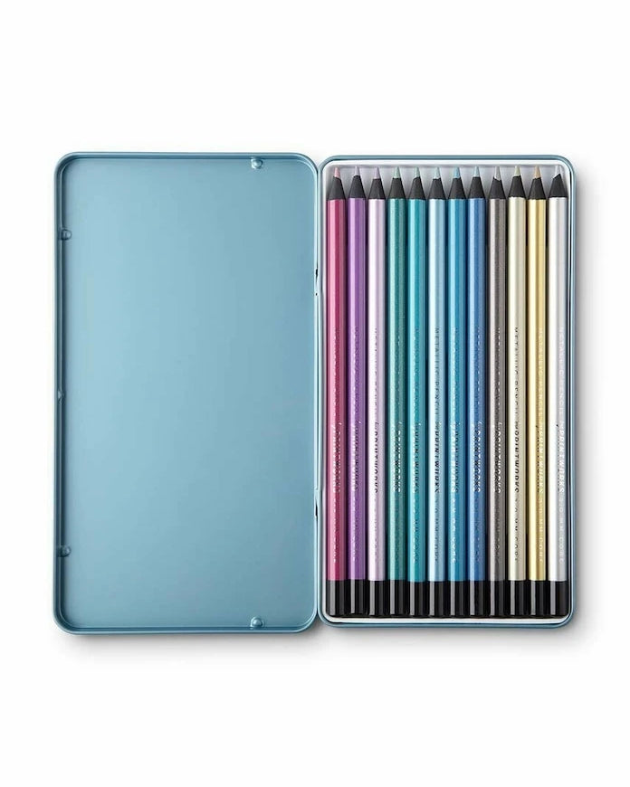 Printworks Metallic Kalem Seti, Kılıflı, 12 Adet
