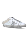 White Shearling Superstar Slip-On Sneakers