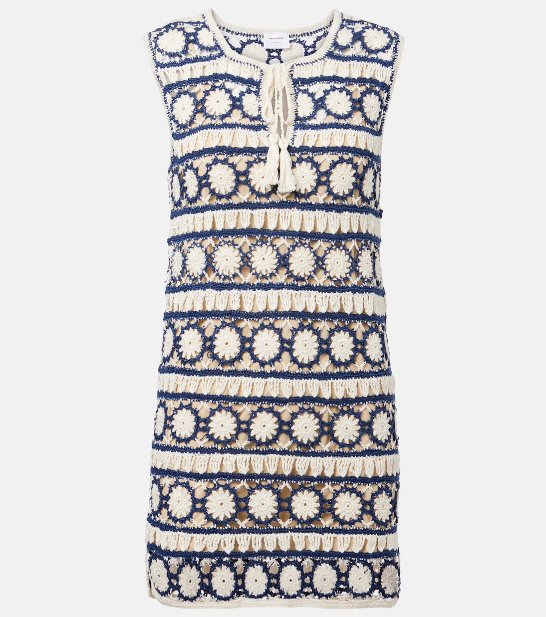 Anna Kosturova - Crochet cotton minidress
