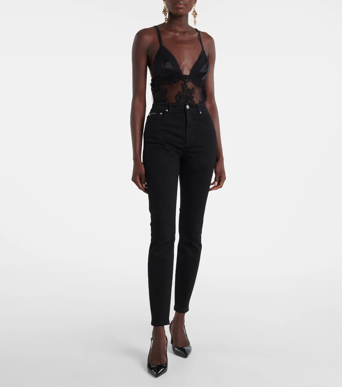 Dolce&Gabbana - Mid-rise skinny jeans