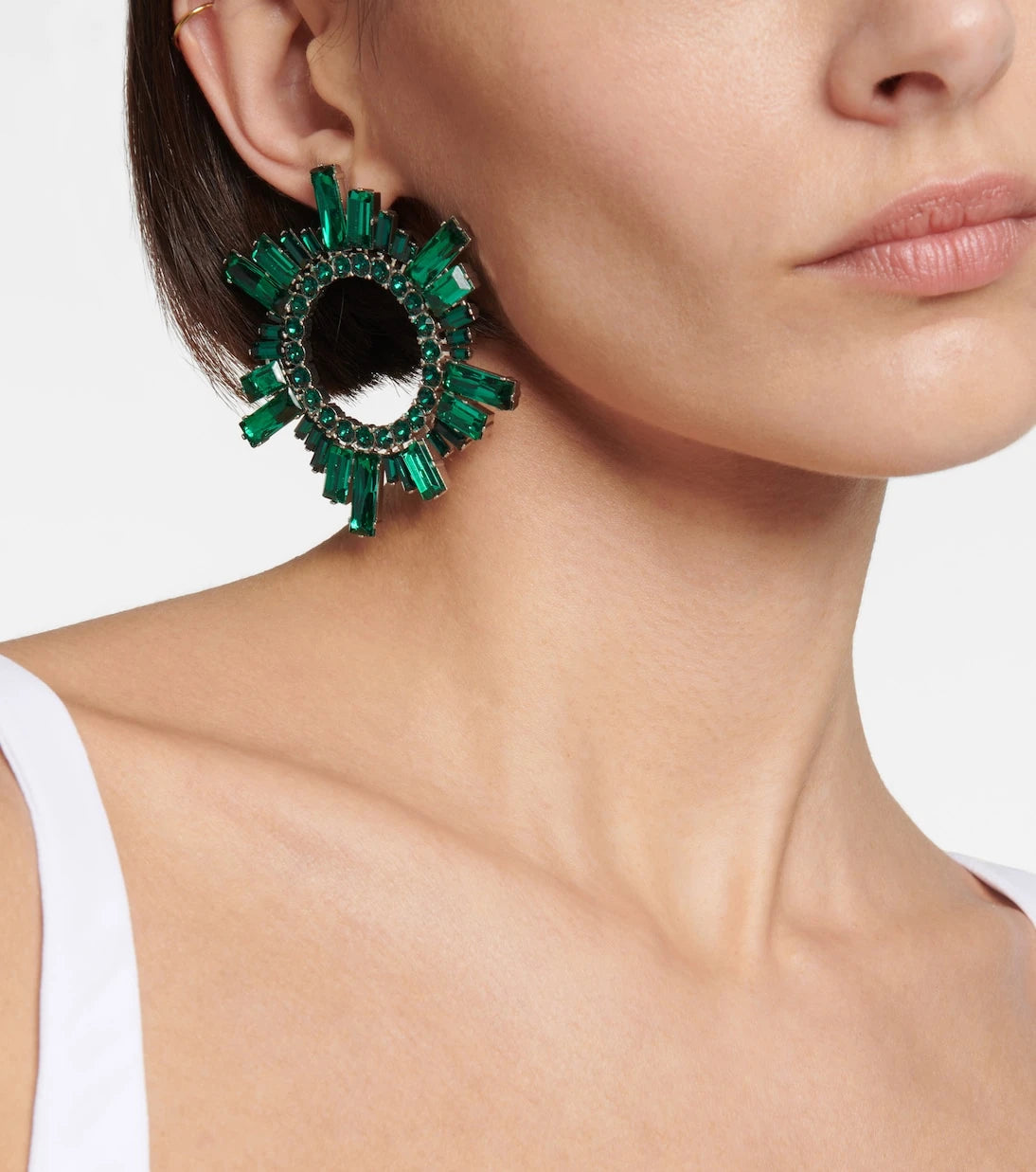 Amina Muaddi - Begum crystal-embellished earrings