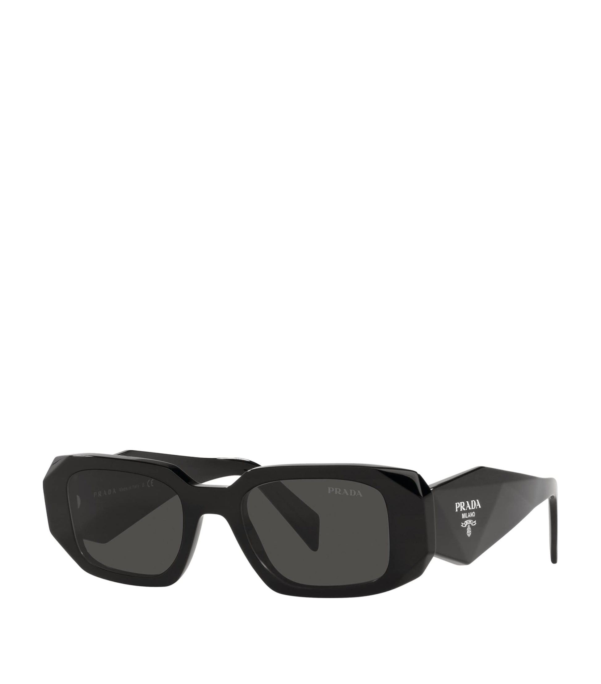 Prada Black Rectangular Sunglasses