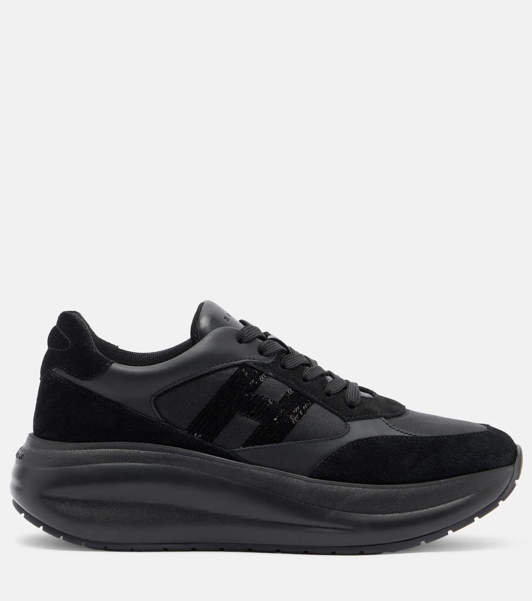Hogan - Maxi I Active suede-trimmed sneakers
