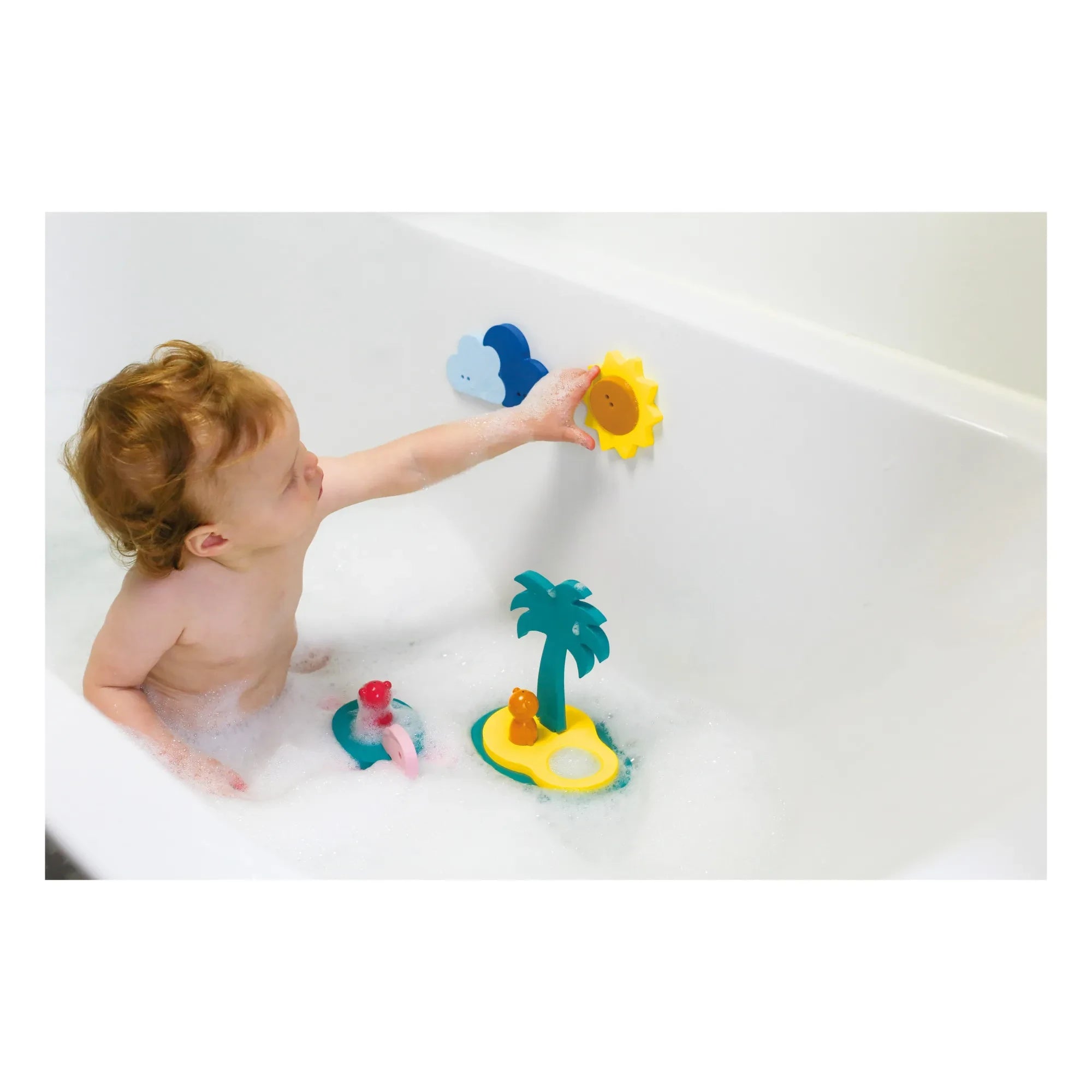 Quut - 3D Bath Puzzle  Treasure Island Puzzle - 12 pieces