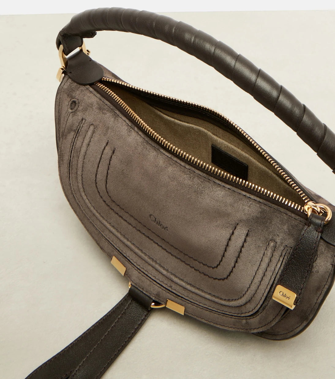 Chloé - Marcie Mini suede shoulder bag