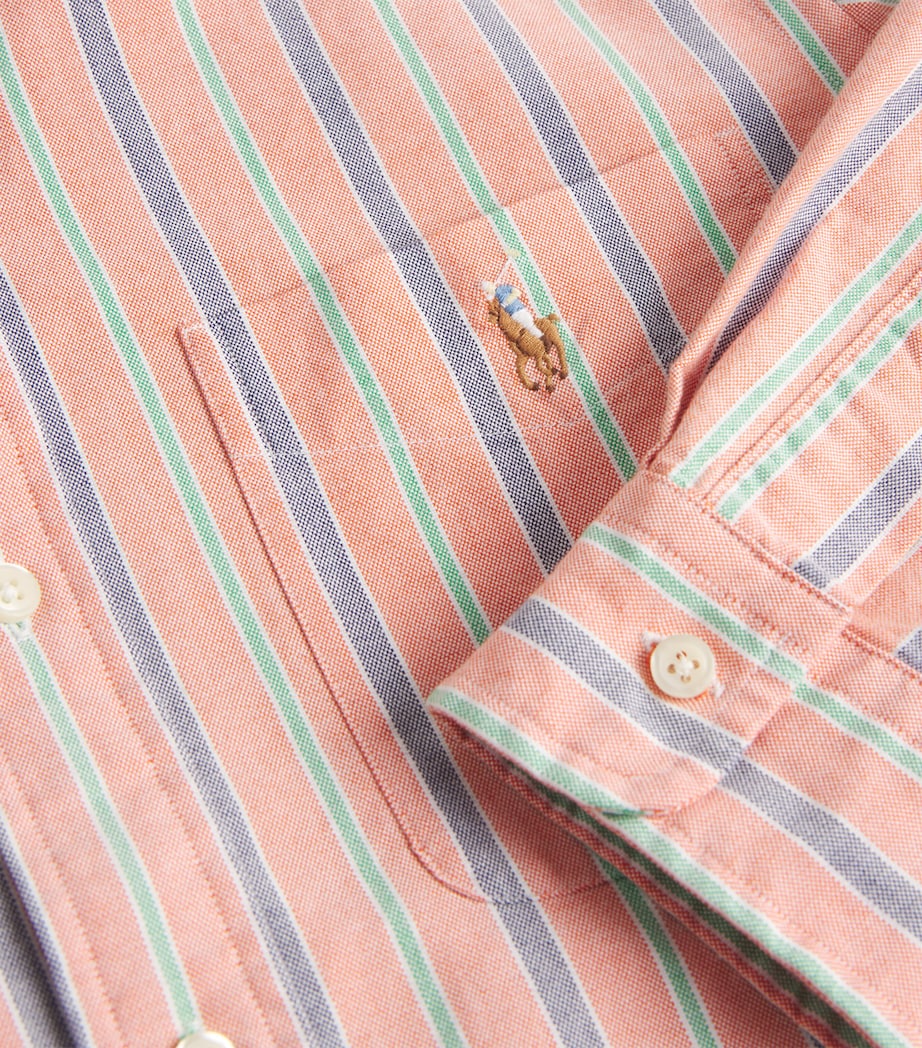 Cotton Stripe Oxford Shirt