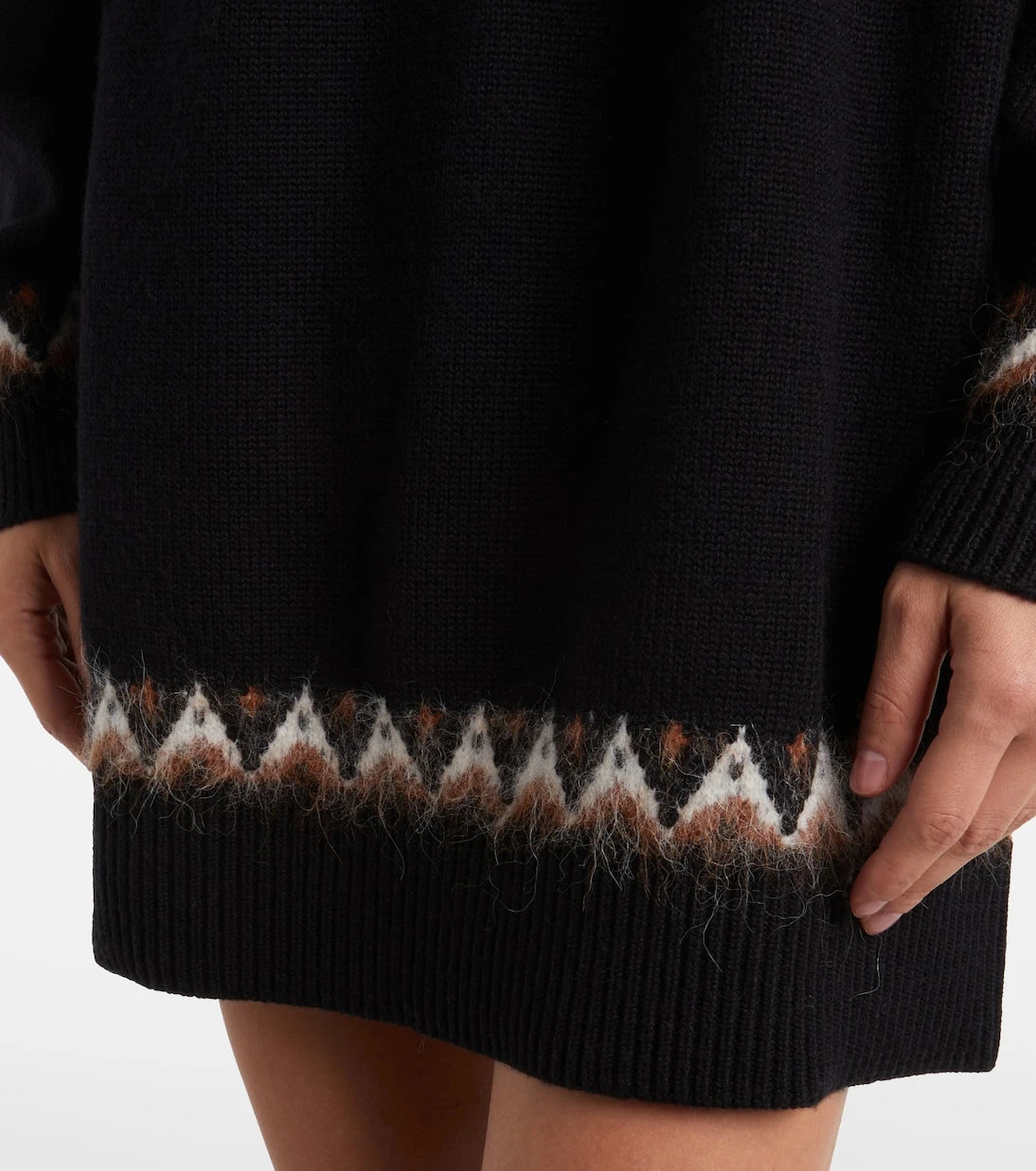 Staud - Liza Fair Isle wool-blend sweater dress