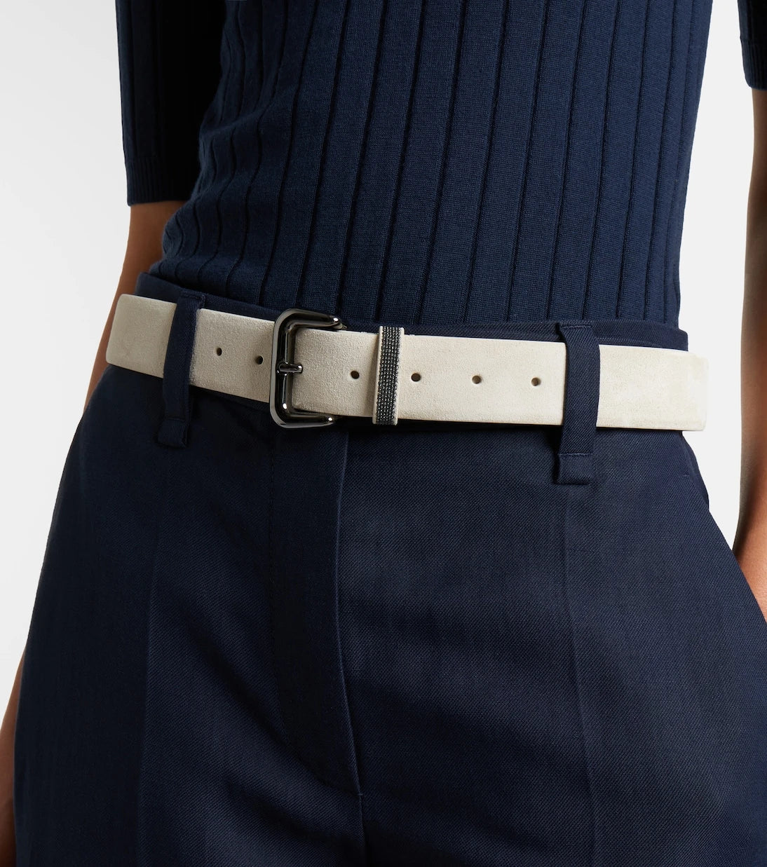Brunello Cucinelli - Monili suede belt