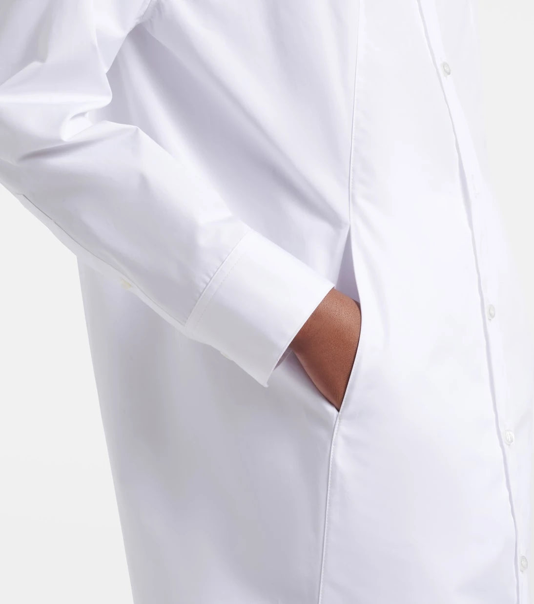 Balenciaga - Cotton poplin shirt dress