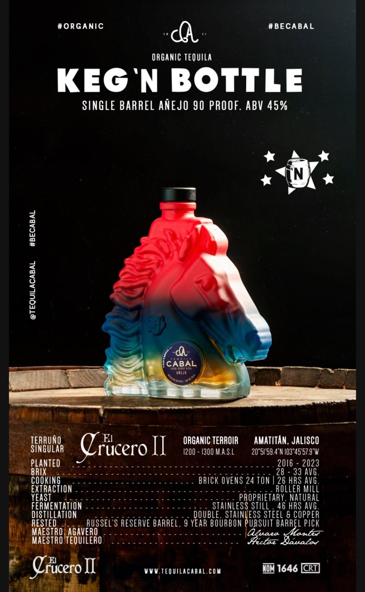 Cabal X Keg N Bottle Anejo Single Barrel Tequila (750mL)