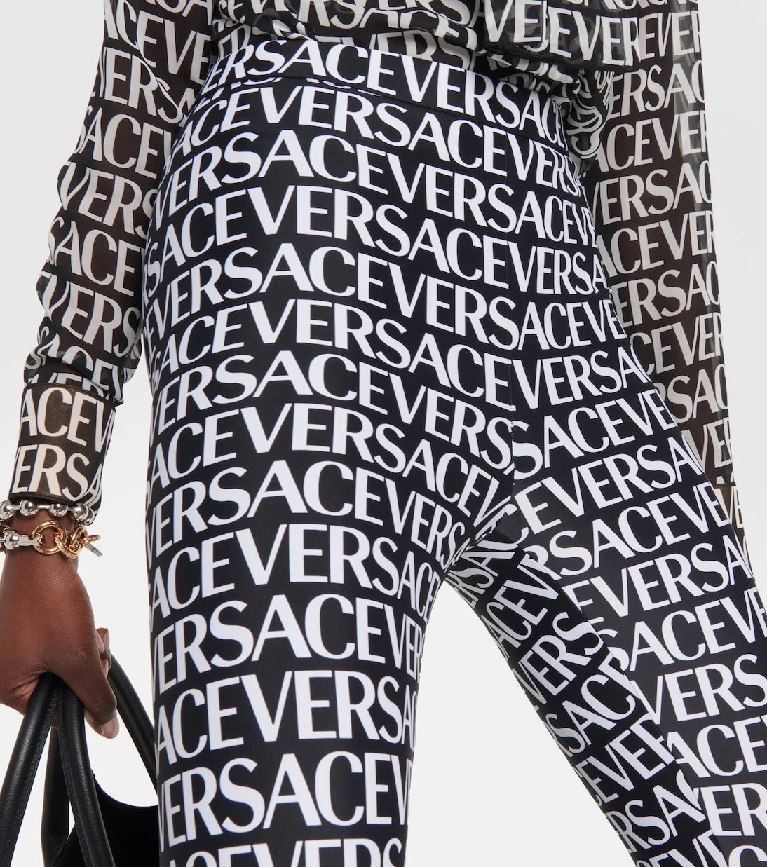 Versace - Logo-print leggings
