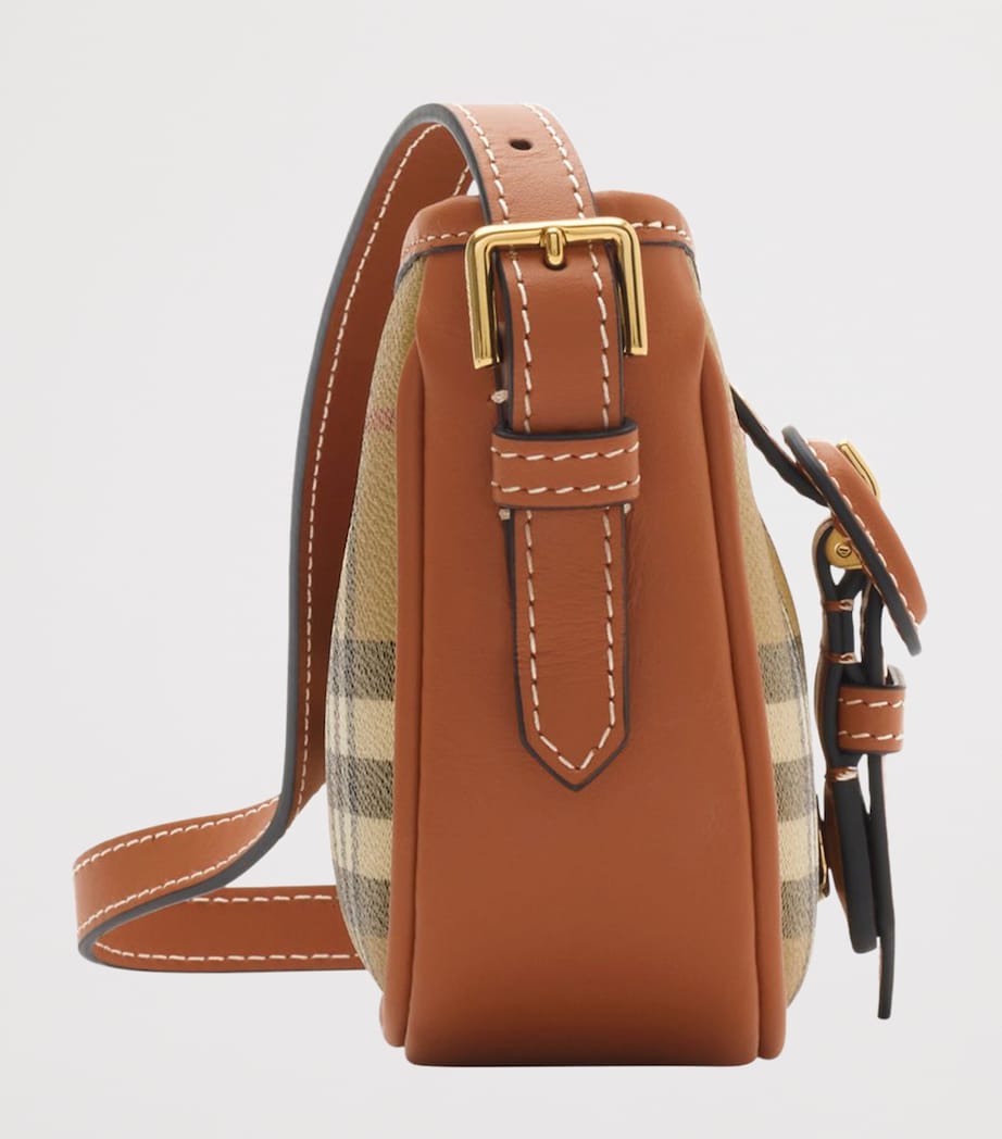 Brown Check Sling Shoulder Bag