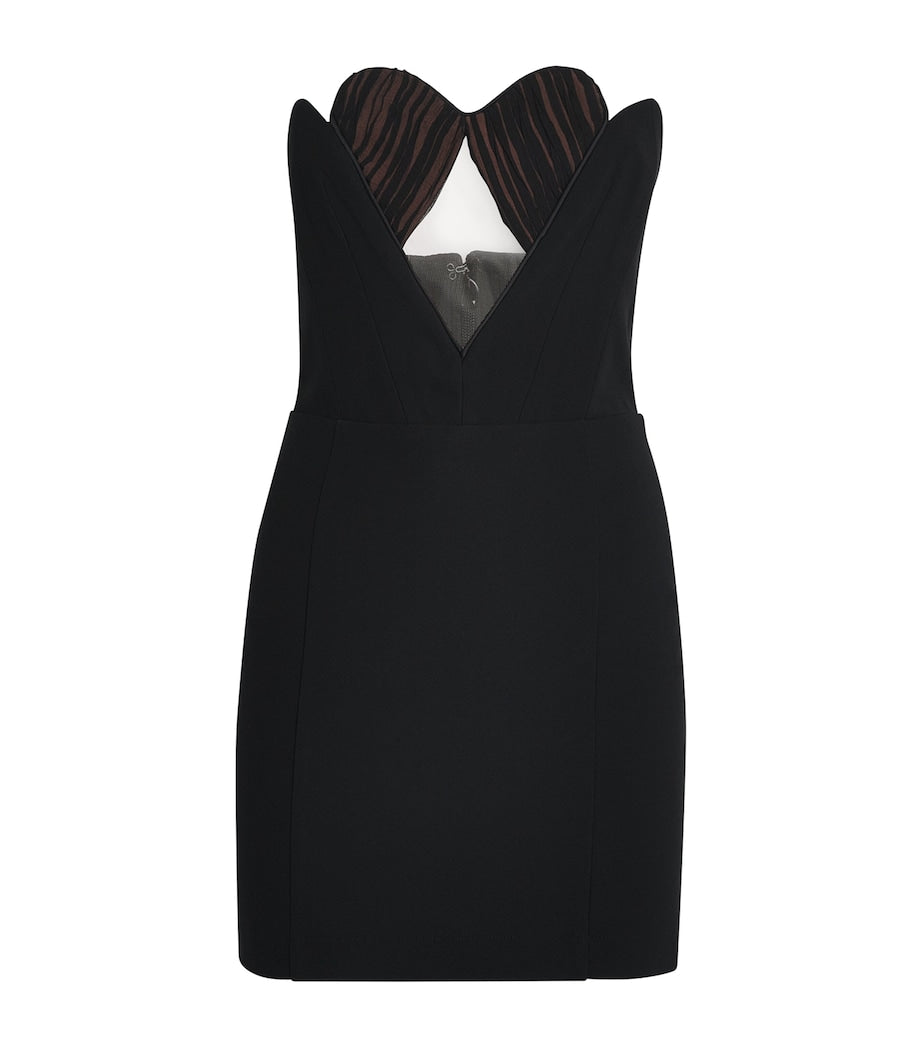 Nensi Dojaka Black Heart Cup Mini Dress