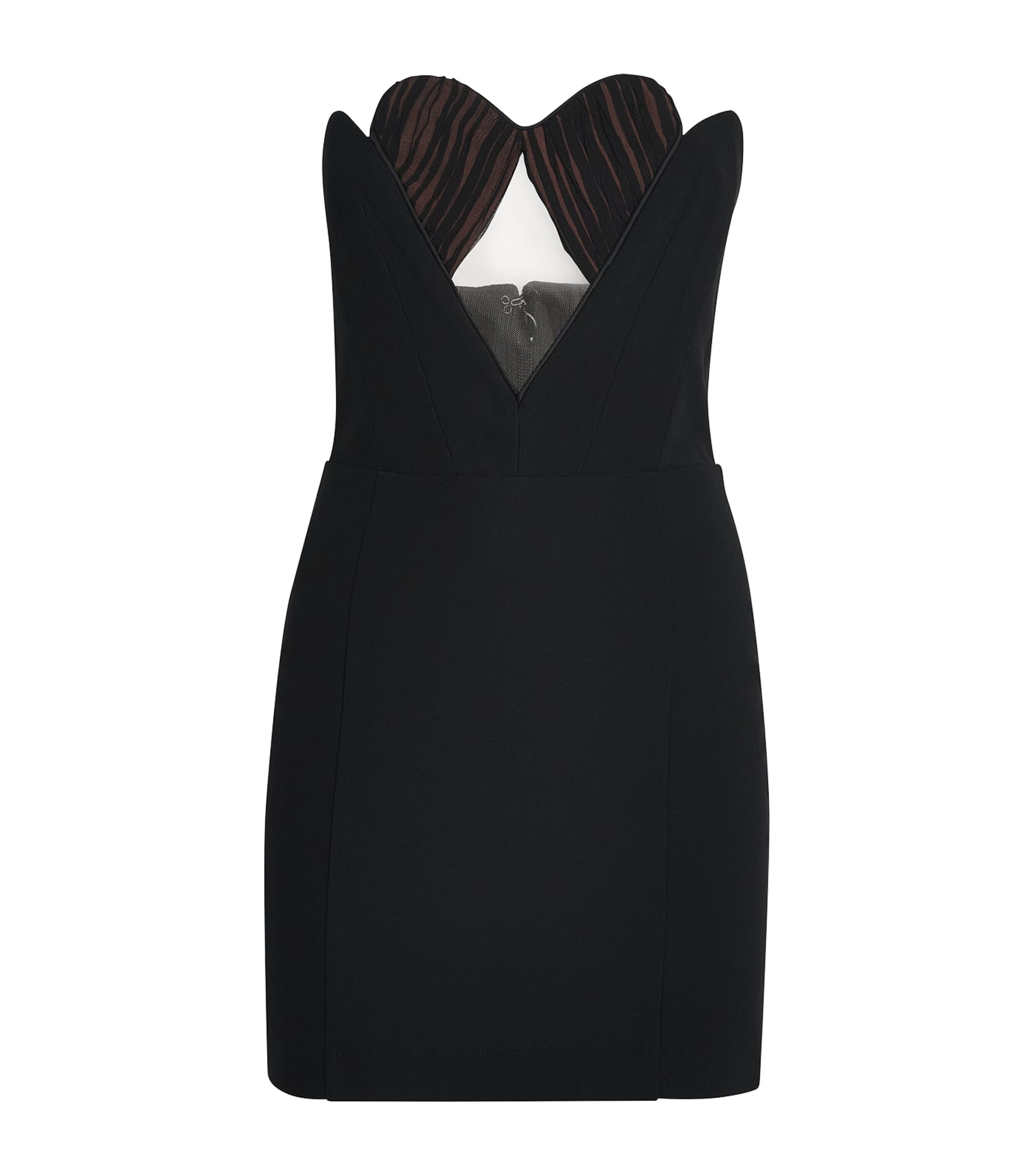 Heart Cup Mini Dress BLACK