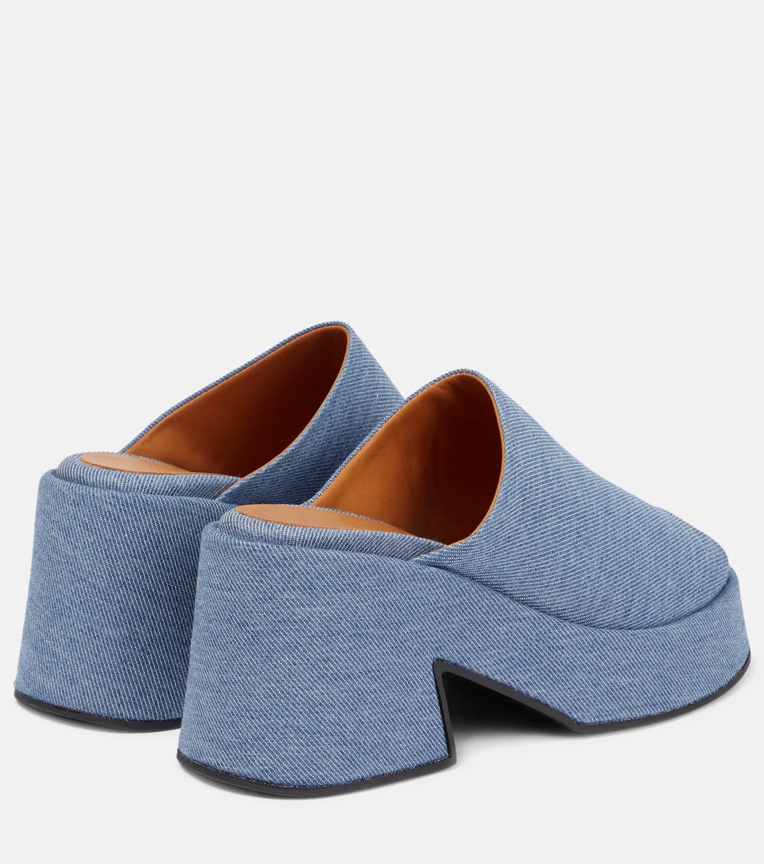 Ganni - Platform denim mules