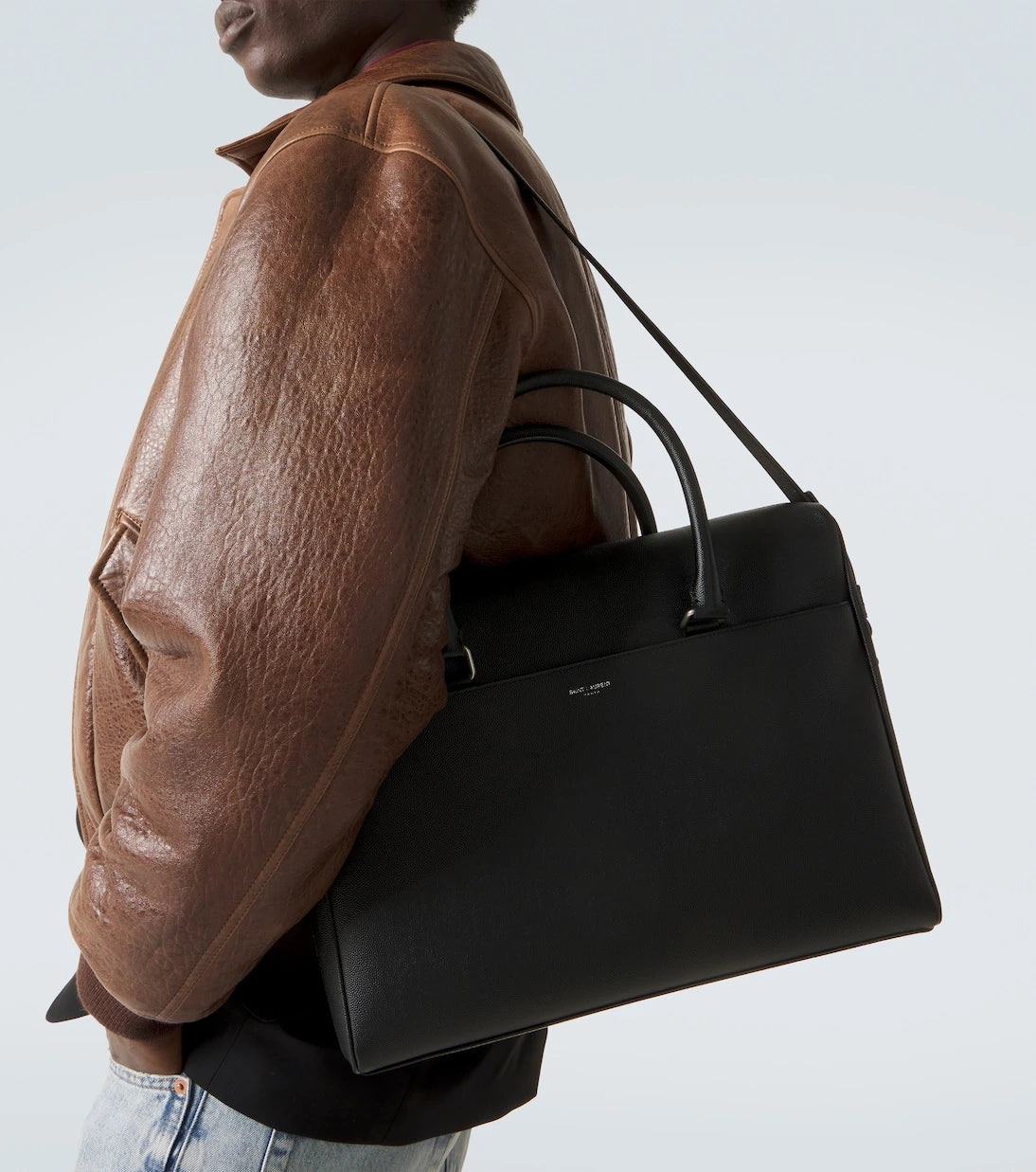 Saint Laurent - Duffle leather briefcase