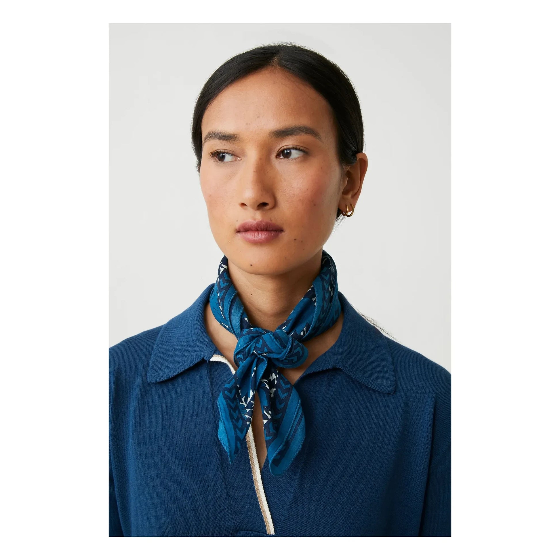 Moismont - Ajmer scarf N°791 Cotton | Indigo