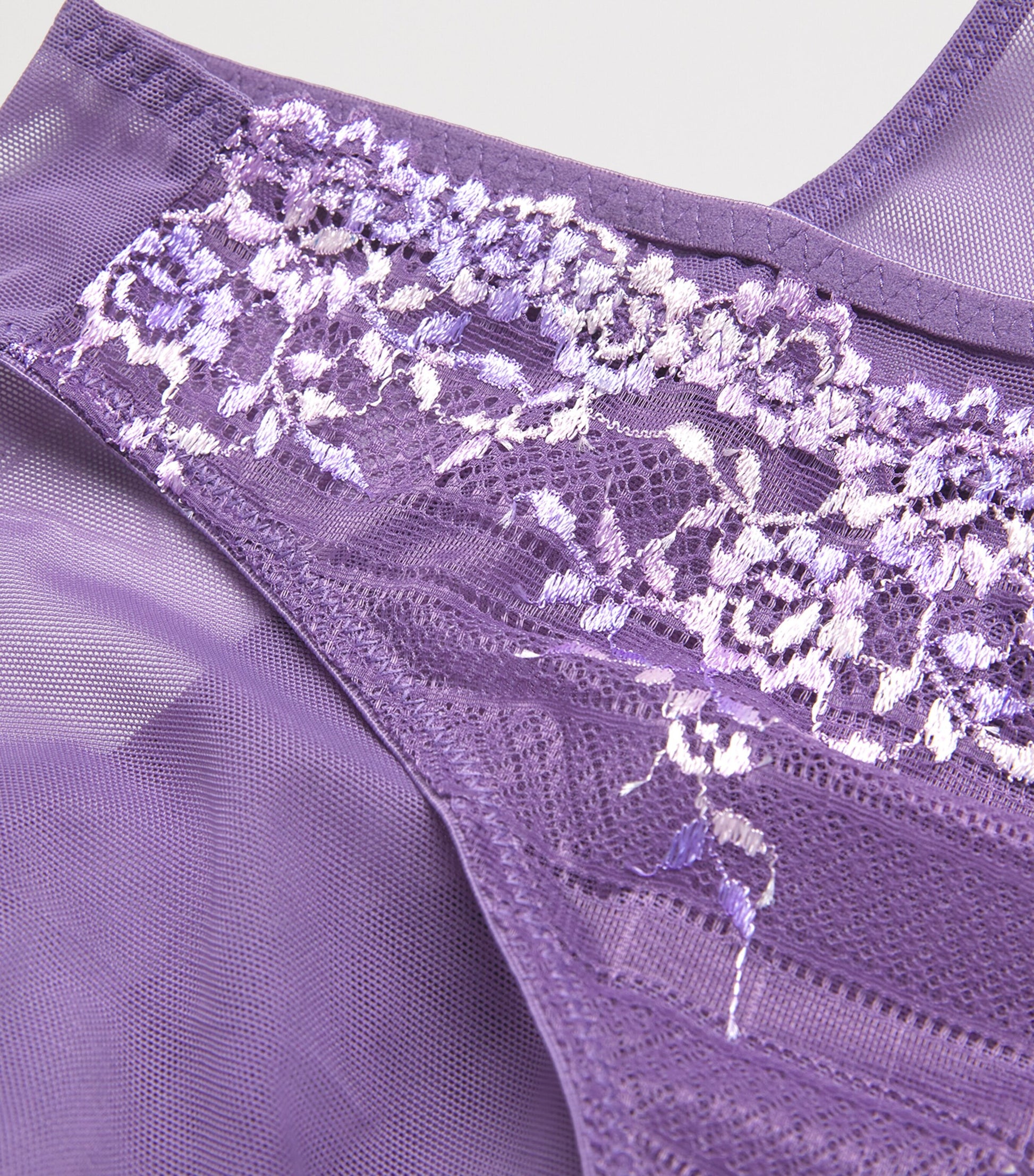 Purple Embrace Lace Bikini Briefs