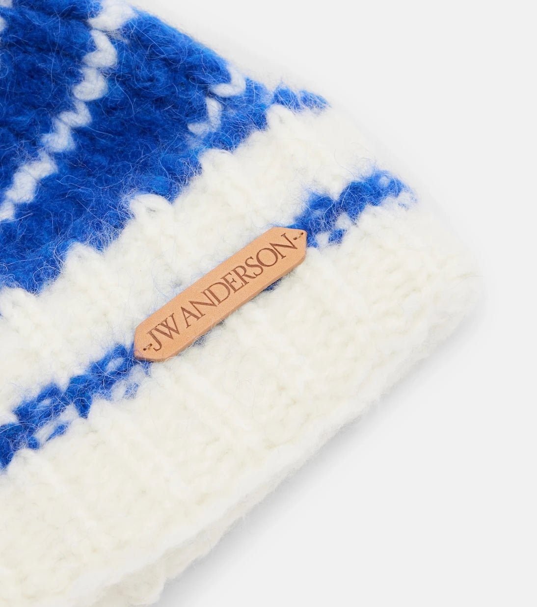 JW Anderson - Striped alpaca-blend beanie