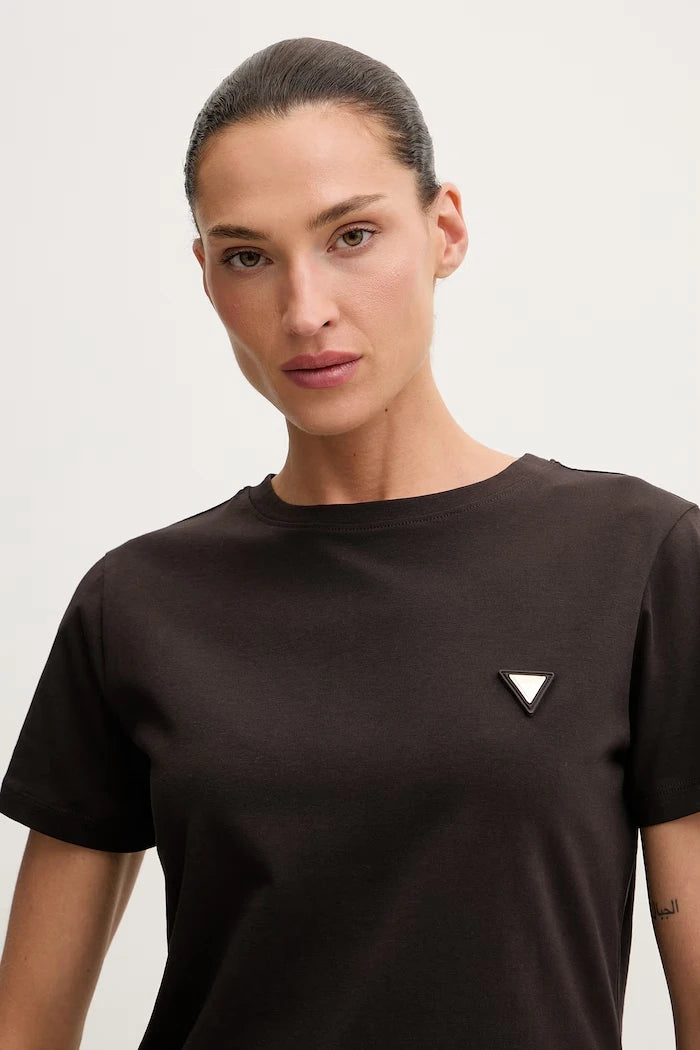 Guess pamuk ve elastan karışımlı kadın tişört COLETTE