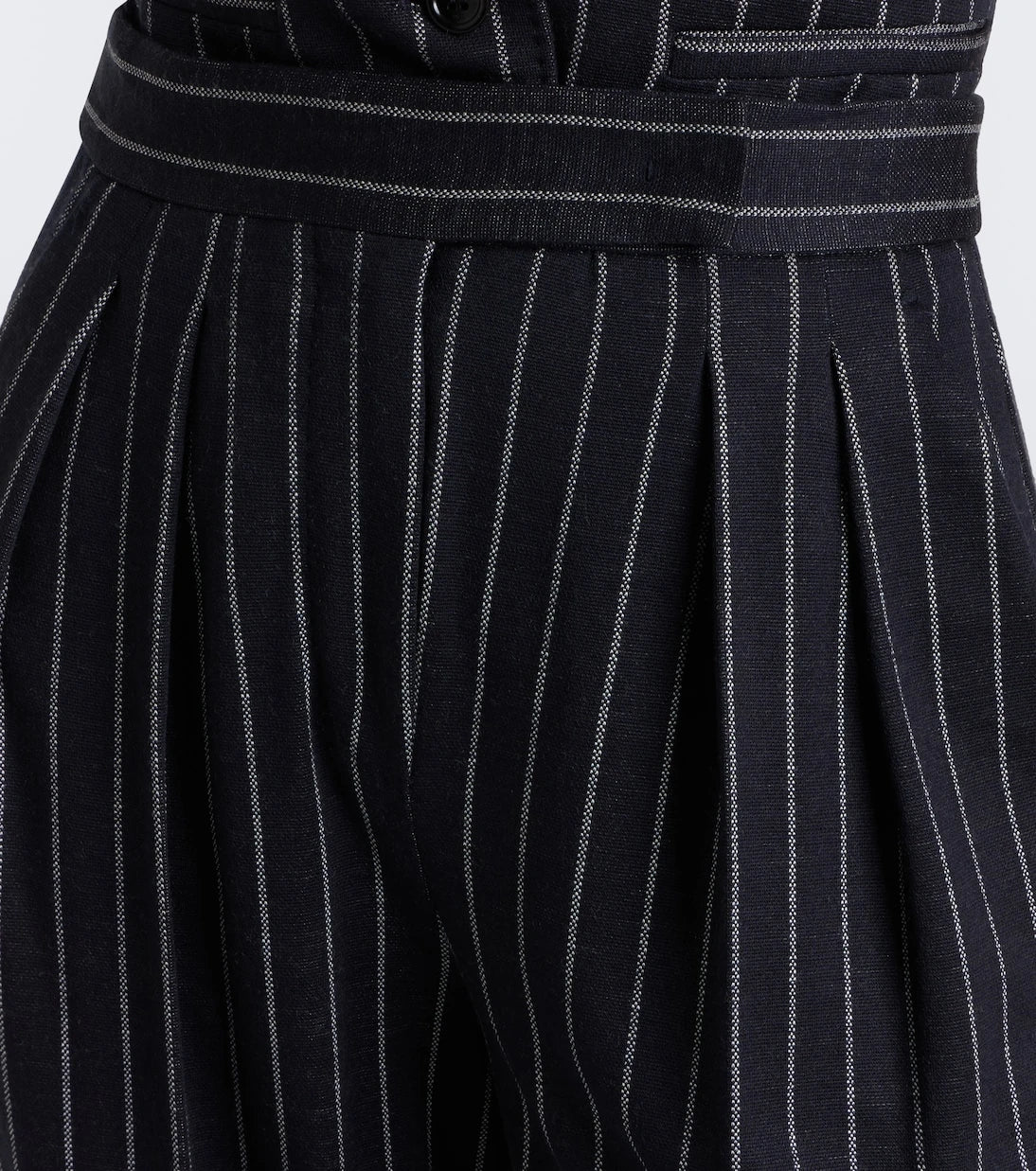 Max Mara - Pinstripe pleated wide-leg pants