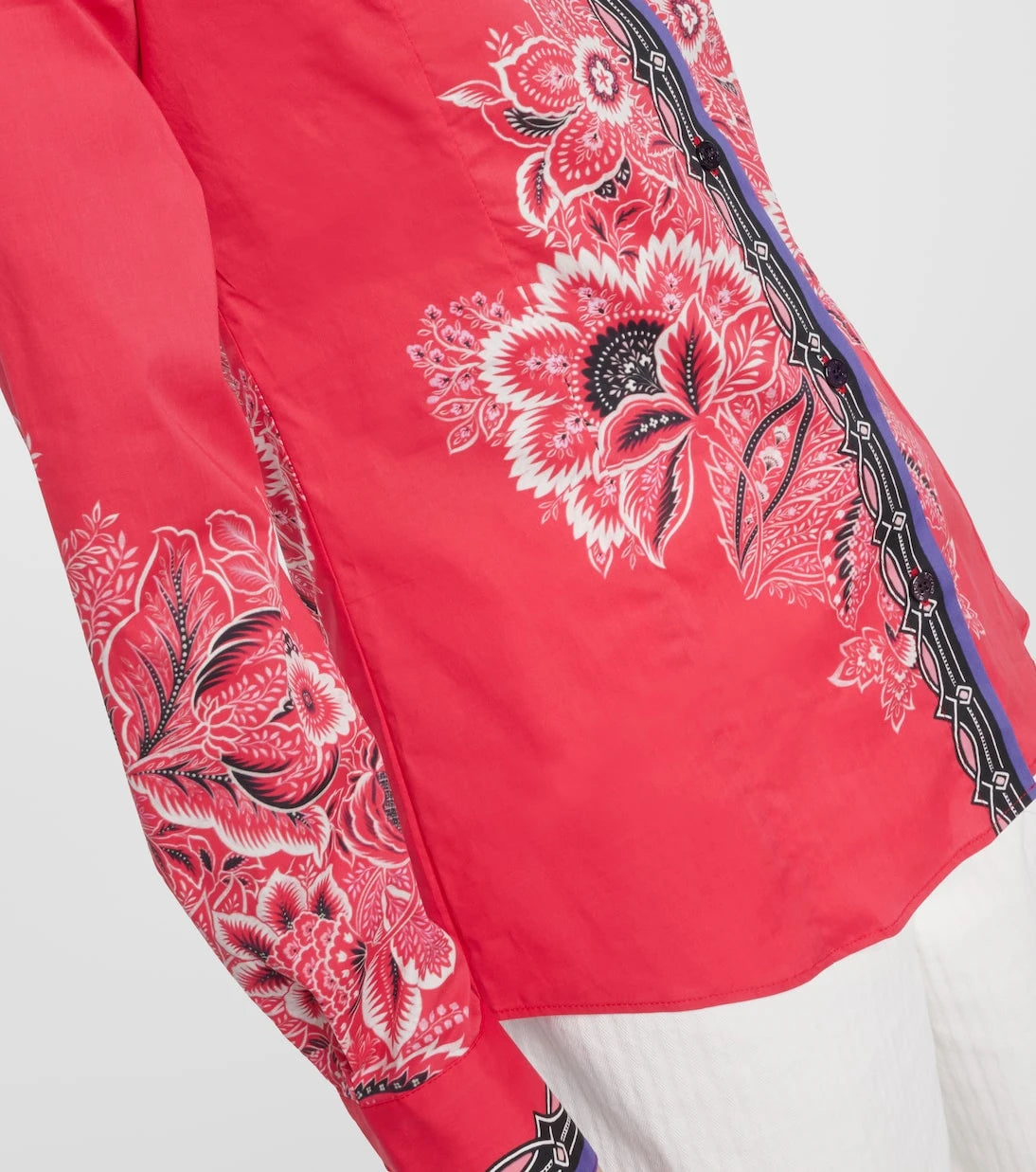 Etro - Floral cotton-blend shirt