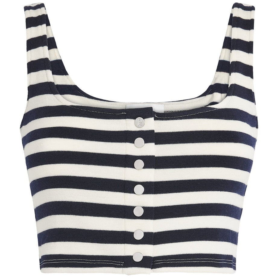 Paco Rabanne Multi Stripe Knitted Crop Top