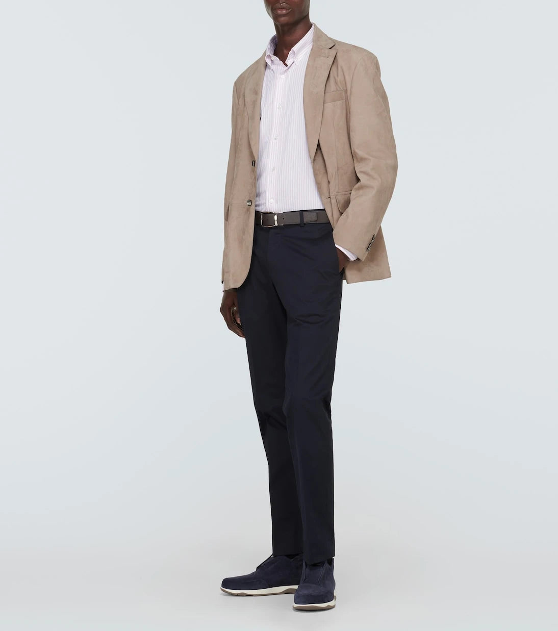 Berluti - حذاء رياضي Échappée Scritto سهل الارتداء من الشامواه