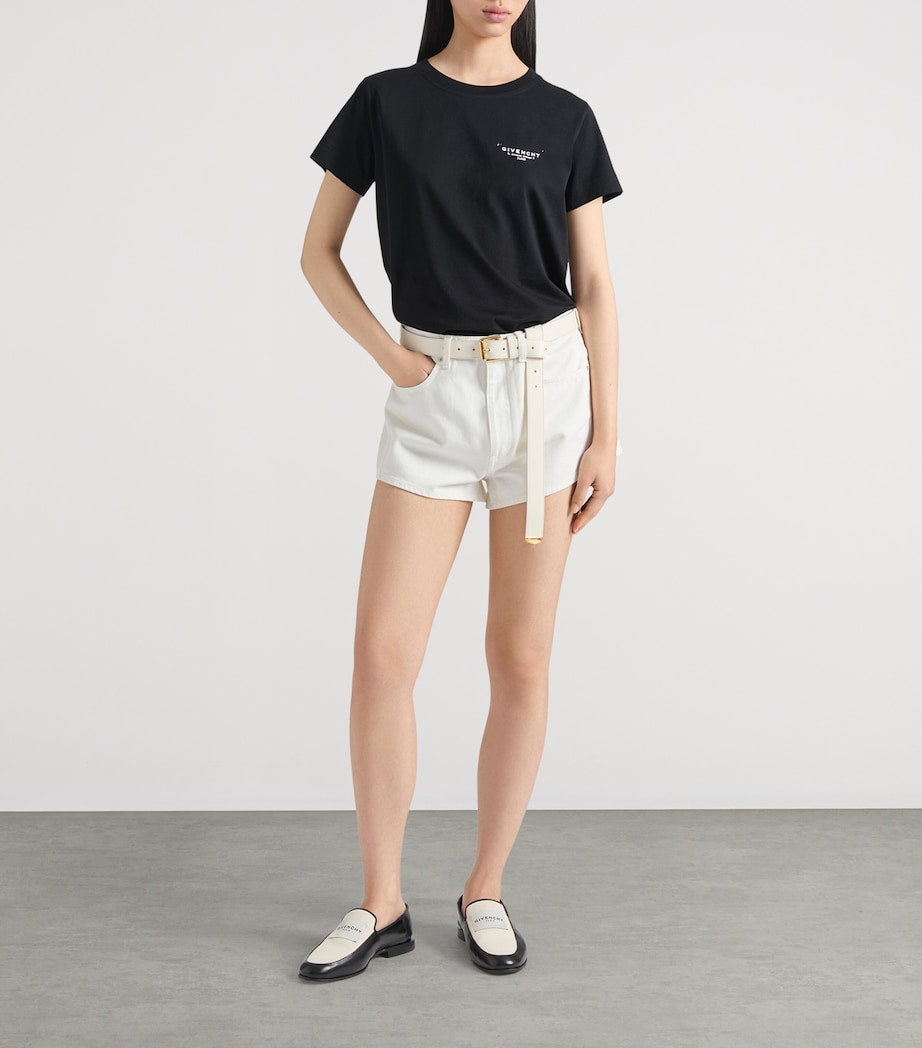 Givenchy White Denim Shorts