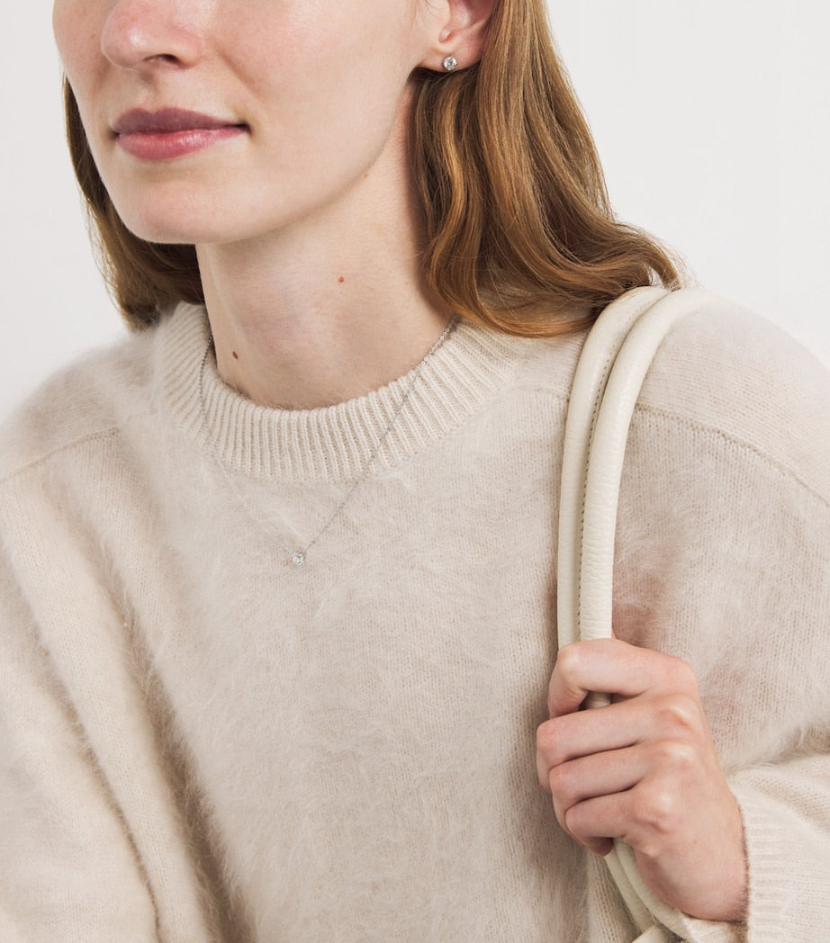 White Gold and Diamond Pendant Necklace (0.50ct)