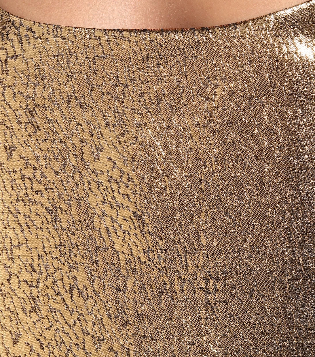 Halpern - Asymmetric lamé minidress