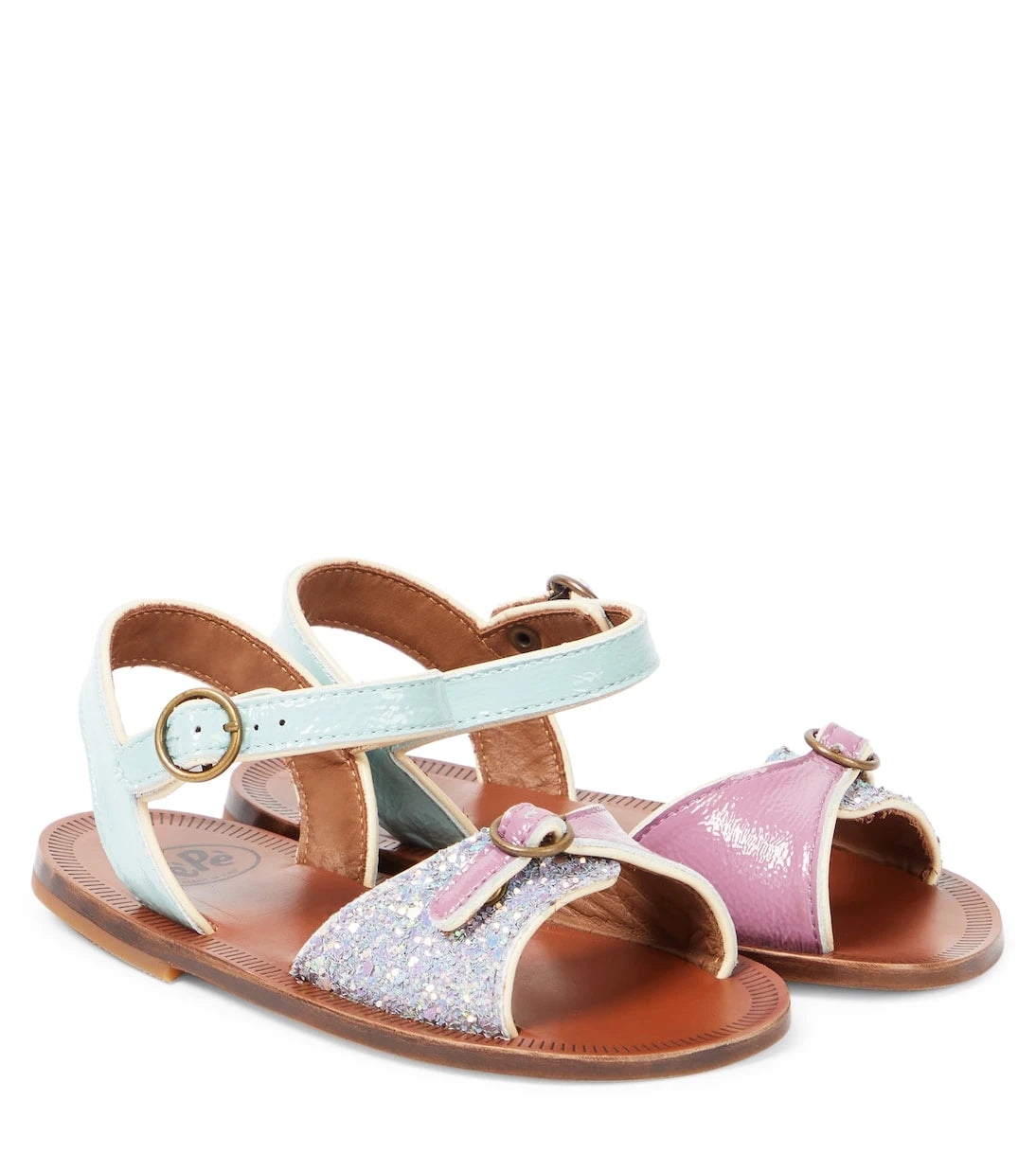 PèPè - Glitter leather sandals