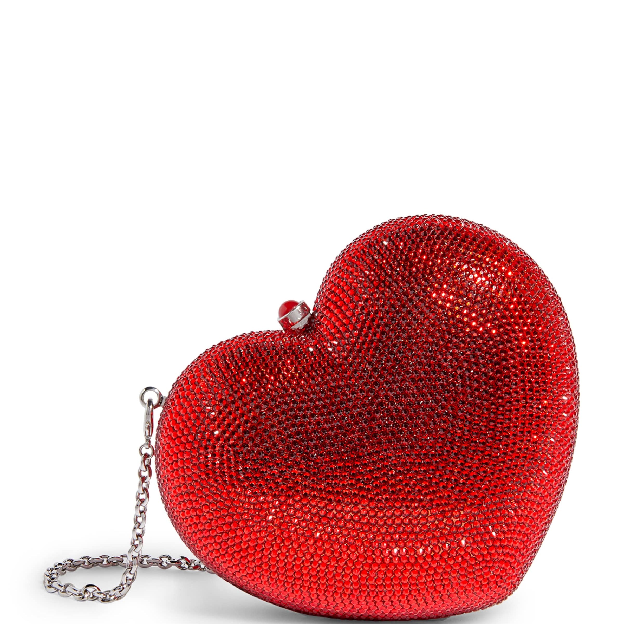 Judith Leiber Red L'Amour Petit Cœur Clutch Bag