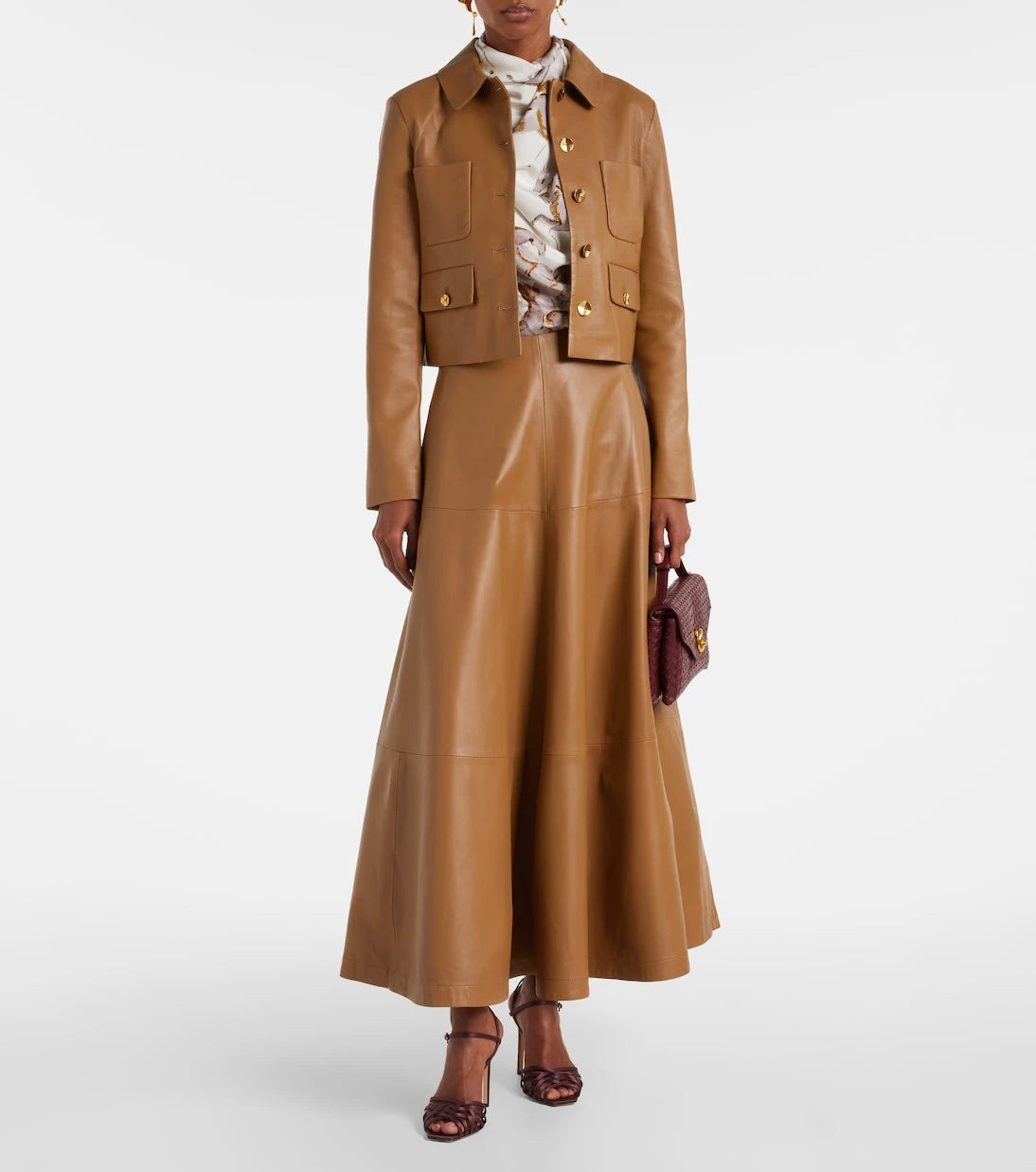 Altuzarra - Astley cropped leather jacket