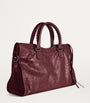 Balenciaga Red Medium Leather Le City Top-Handle Bag