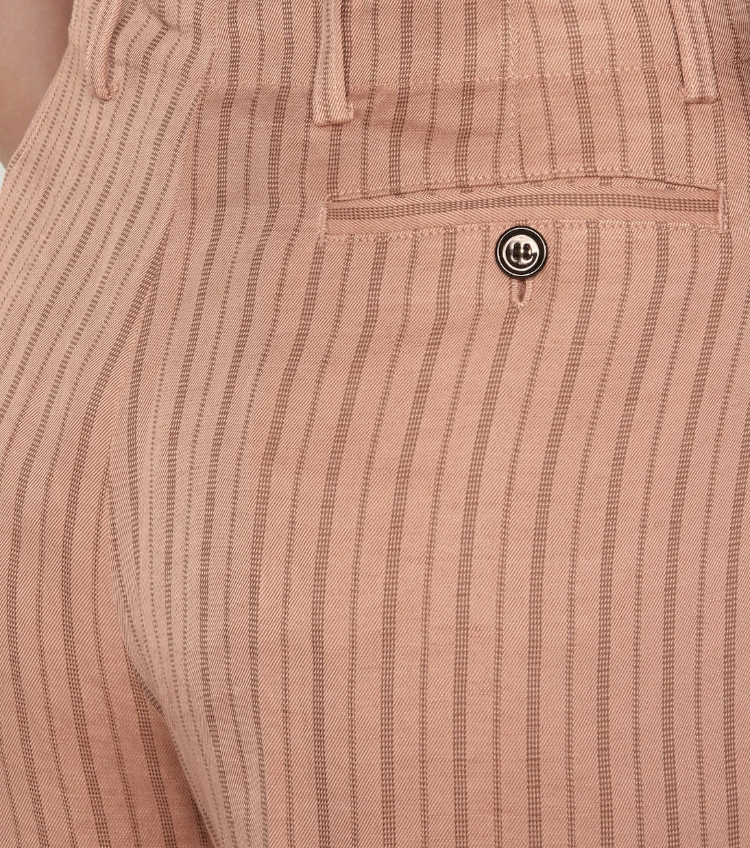 Acne Studios - High-rise straight linen-blend pants