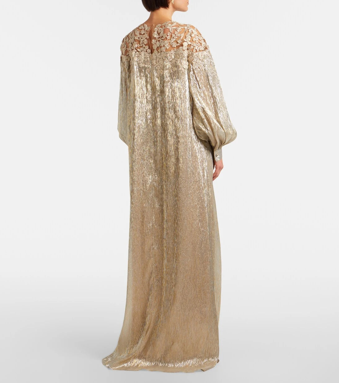 Oscar de la Renta - Embellished silk-blend gown