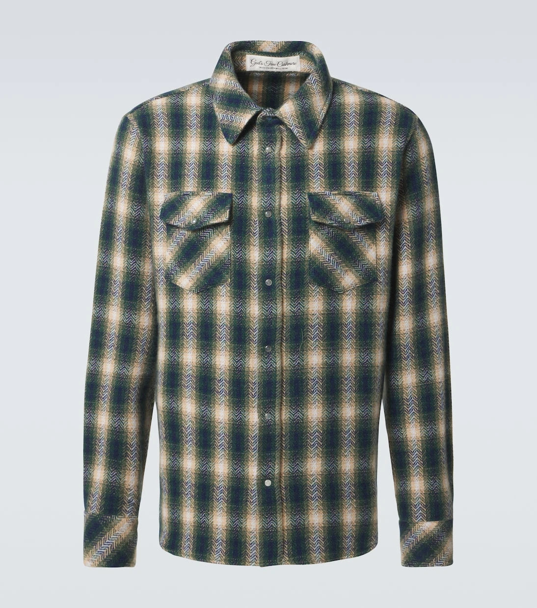 God's True Cashmere - Tartan cashmere shirt