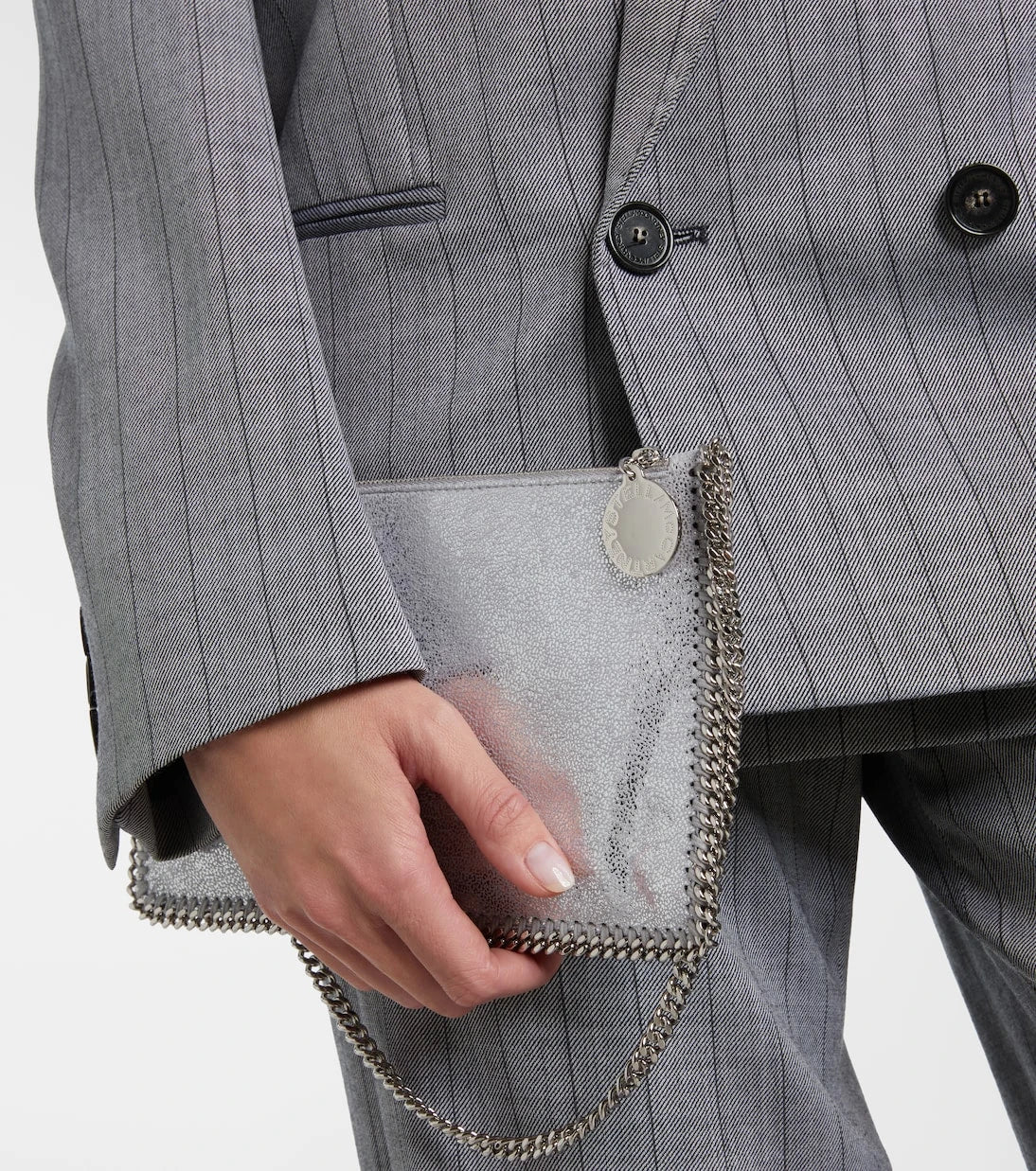 Stella McCartney - Falabella Mini metallic shoulder bag