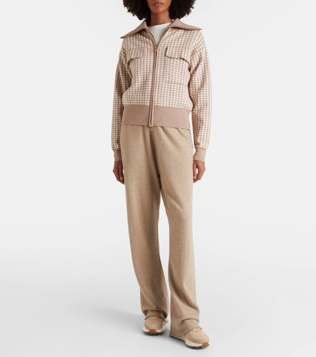 Varley - Ablett houndstooth jacquard jacket