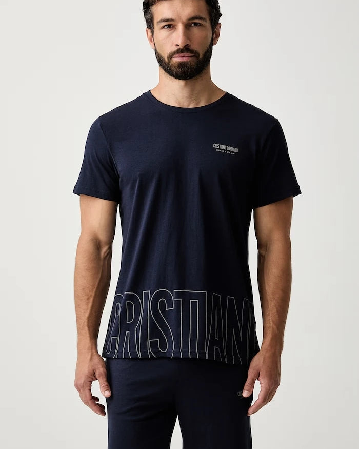 CR7 Cristiano Ronaldo iki parçalı erkek pamuklu pijama