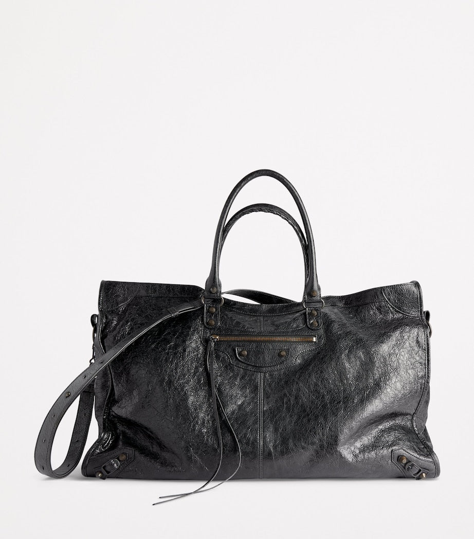 Leather Le City Travel Top-Handle Bag