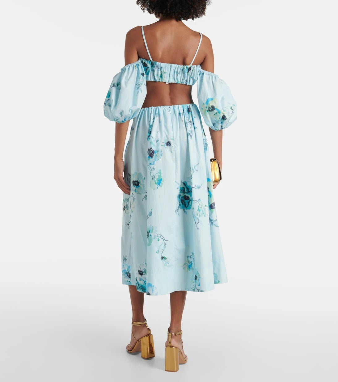 Zimmermann - Lightburst floral cotton midi skirt