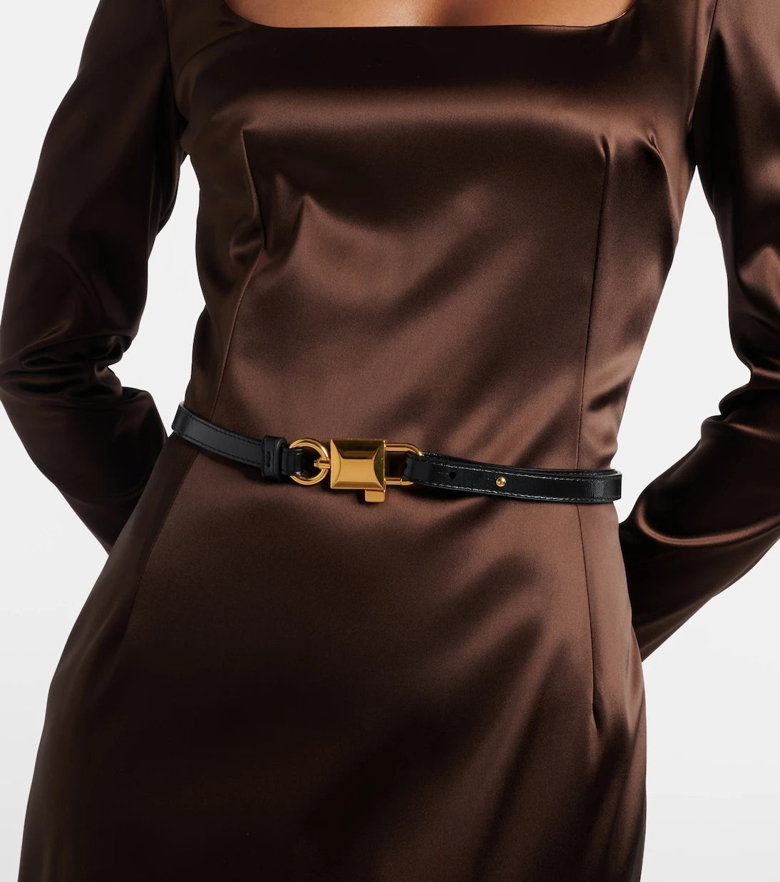 Dolce&Gabbana - Lock leather belt