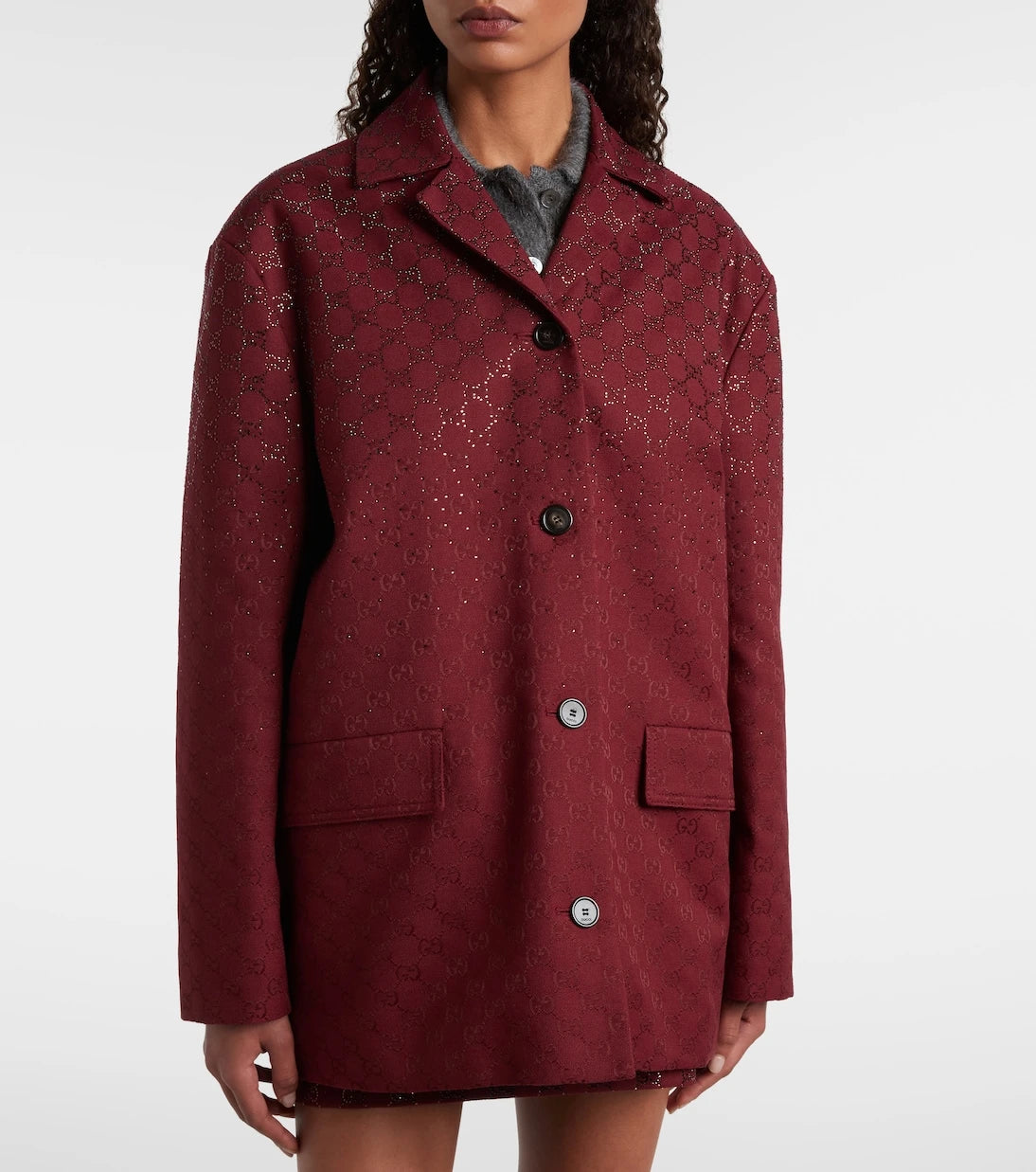 Gucci - GG Crystal canvas blazer