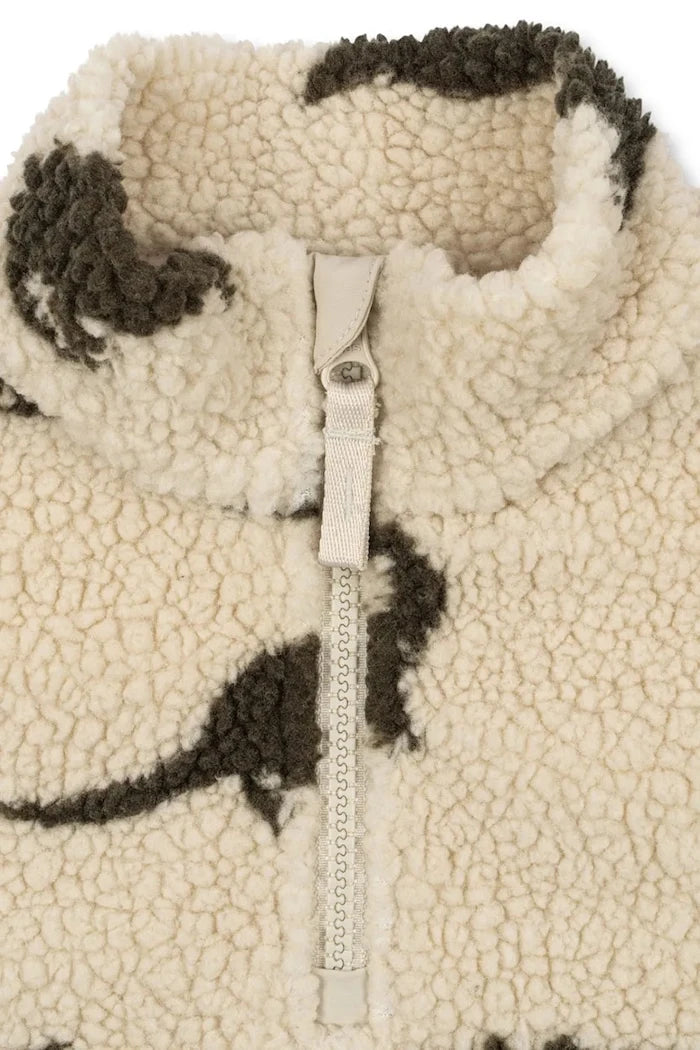 Konges Sløjd Çocuk Polar JODY TEDDY HALF ZIP GRS