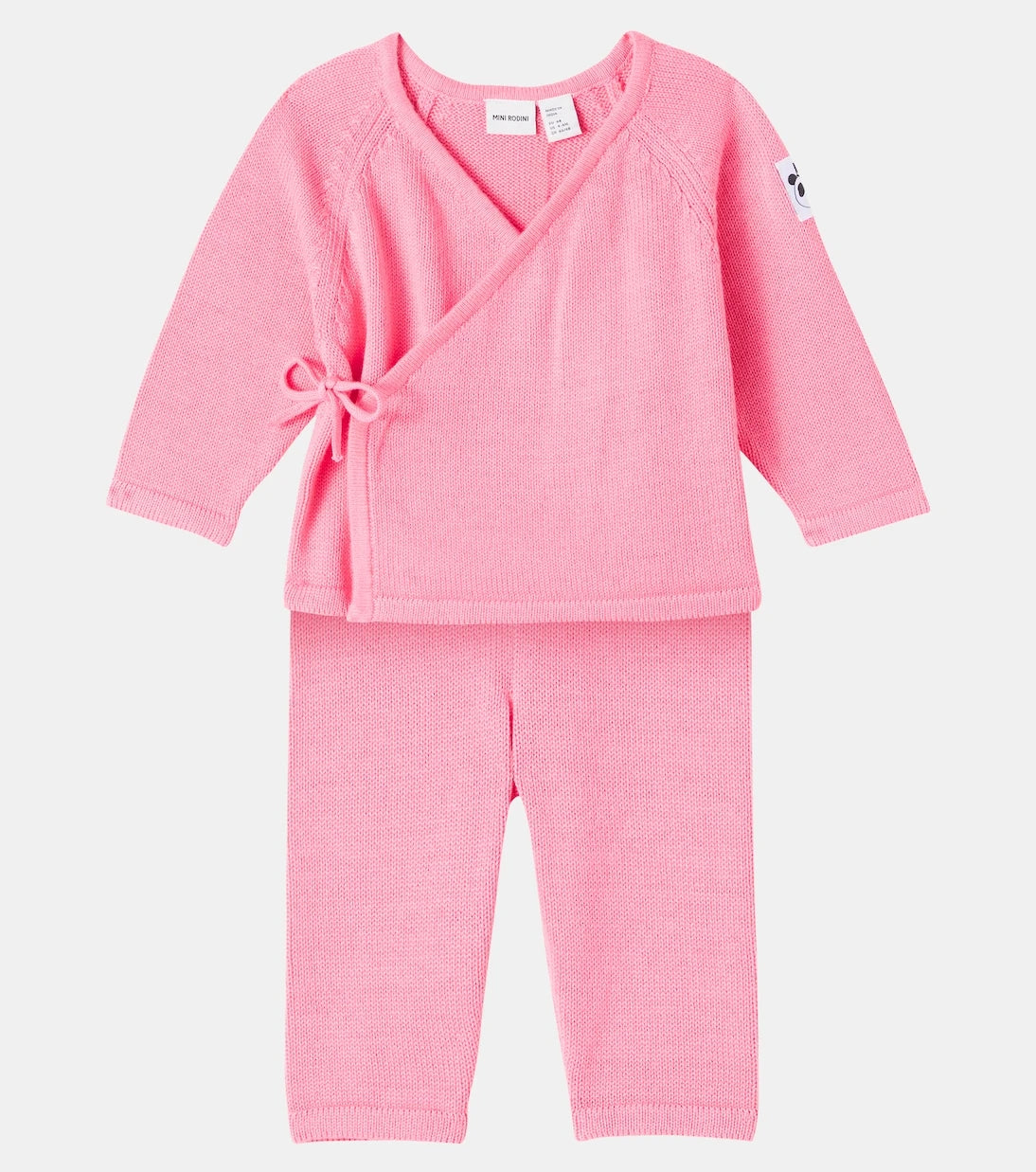 Mini Rodini - Baby cotton cardigan and pants set